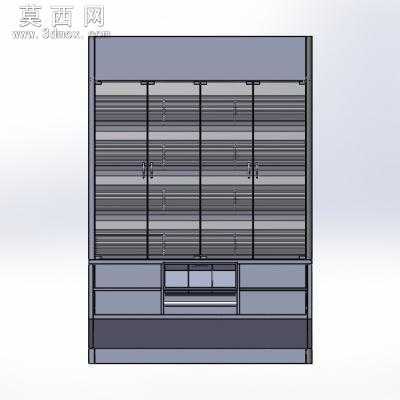 超市系列设备--西点柜 3D模型 3D模型