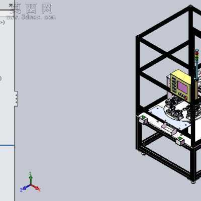 分割器多工位自动检测组装机 3D模型