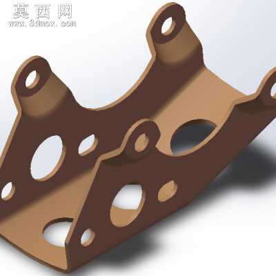 18103-0400-0000-000发动机前托架 3D模型