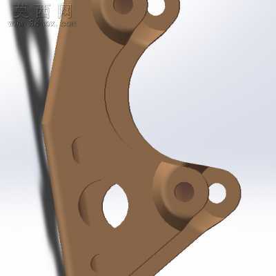 18103-0400-0000-000发动机前托架 3D模型