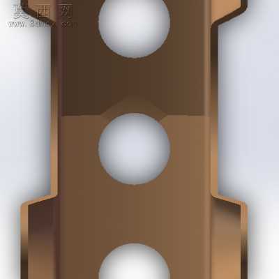 18103-0400-0000-000发动机前托架 3D模型