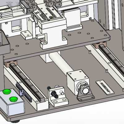 半自动锁螺丝机 3D模型