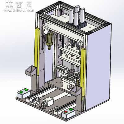 半自动锁螺丝机 3D模型