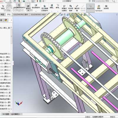 生产线送料机构 3D模型