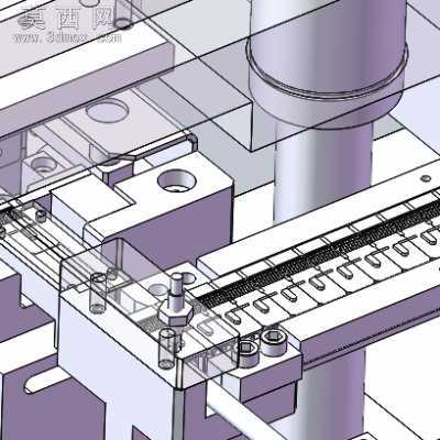 半自动光纤头组装机 3D模型