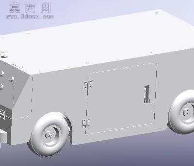 智能AGV小车 3D模型