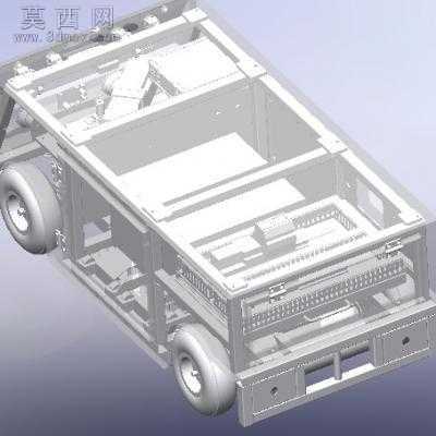 智能AGV小车 3D模型