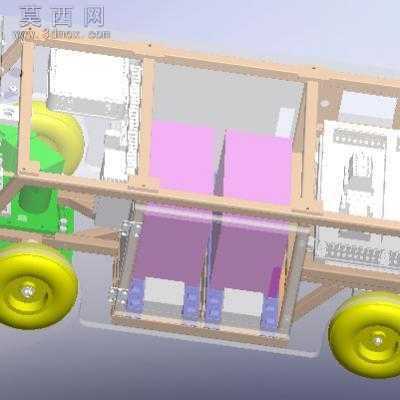智能AGV小车 3D模型