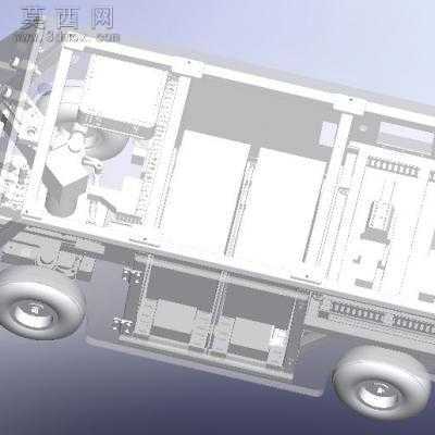 智能AGV小车 3D模型