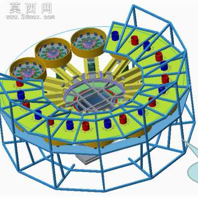 大转盘离心机 3D模型