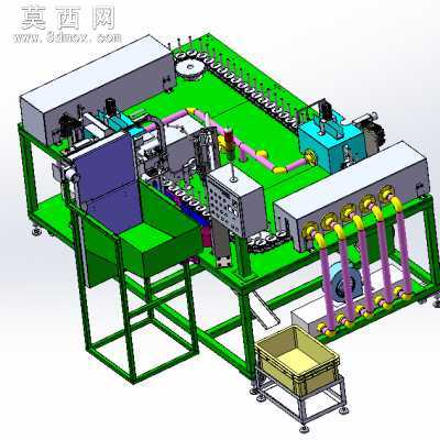 自动循环清洗喷雾机 3D模型