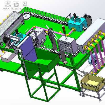 自动循环清洗喷雾机 3D模型
