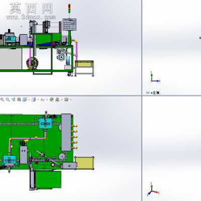 自动循环清洗喷雾机 3D模型