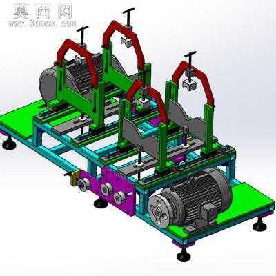 主轴跑合台 3D模型