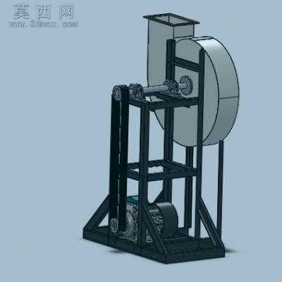 强力l排气扇 3D模型