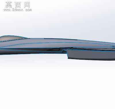 雪鹘-隐身战斗机 3D模型设计,