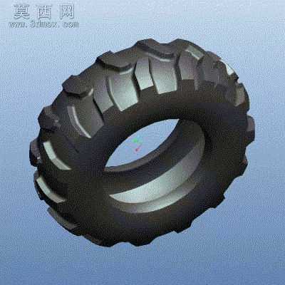 兰博基尼拖拉机轮胎 3D模型