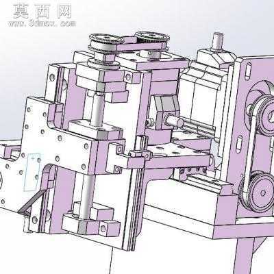 同步带驱动下的XY轴机械手结构 3D模型