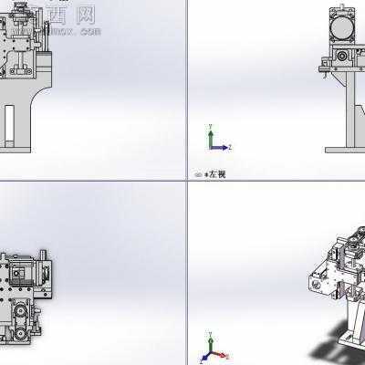 同步带驱动下的XY轴机械手结构 3D模型
