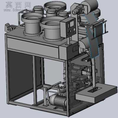 颗粒包装机 3D模型
