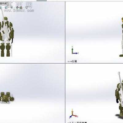 武装部队战斗性机器人 3D模型