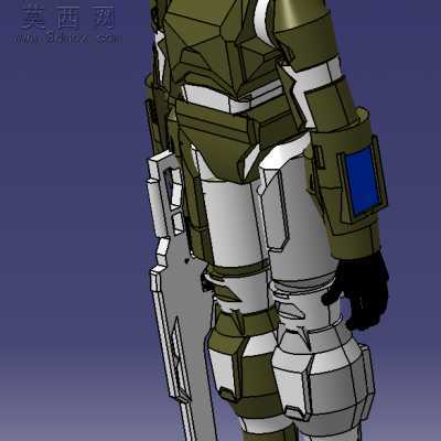 武装部队战斗性机器人 3D模型