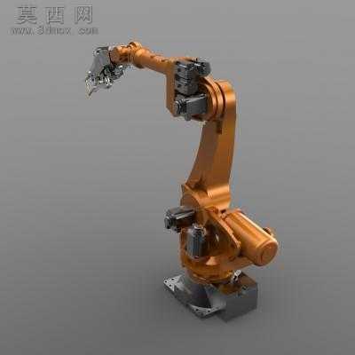 带焊钳的现代HS165焊接机器人 3D模型