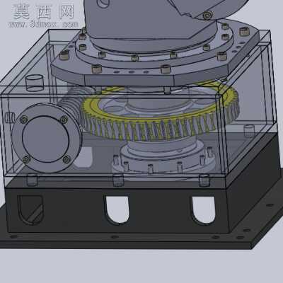 中空偏交型6自由度机器人 3D模型
