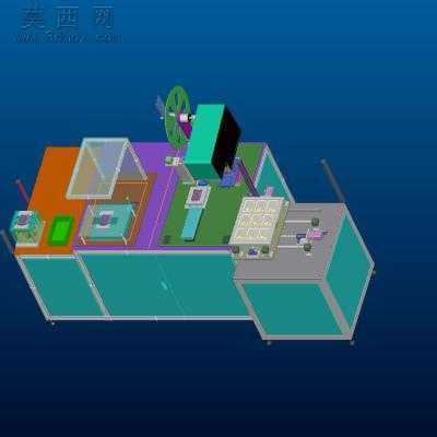 R008后盖自动检测、除静电、贴膜机 3D模型