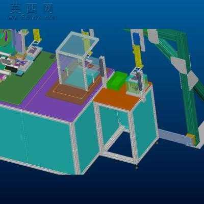 R008后盖自动检测、除静电、贴膜机 3D模型