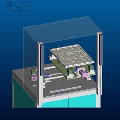 R008后盖自动检测、除静电、贴膜机 3D模型