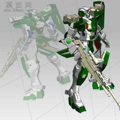 力天使高达机器人 3D模型