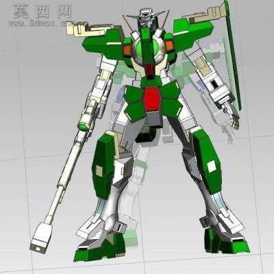 力天使高达机器人 3D模型