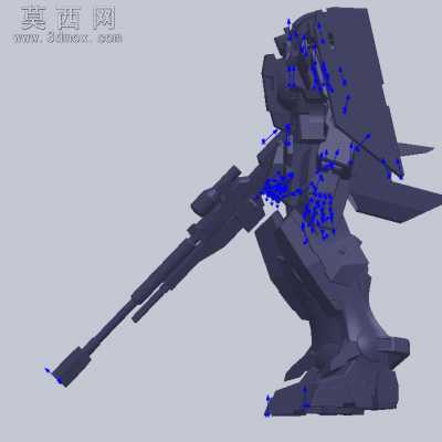 力天使高达机器人 3D模型