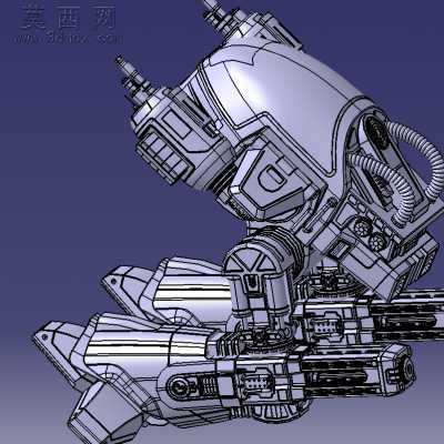 ��еս��Ed-209 3Dģ��
