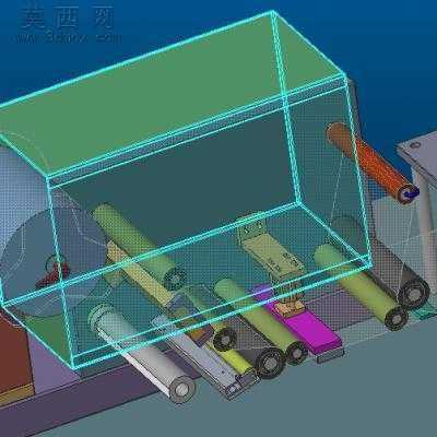 插头后盖贴膜机 3D模型