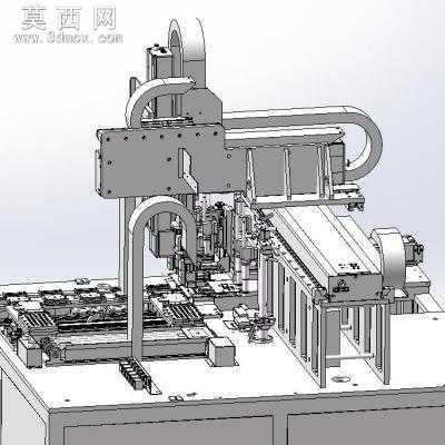 电子产品全自动贴膜机 3D模型