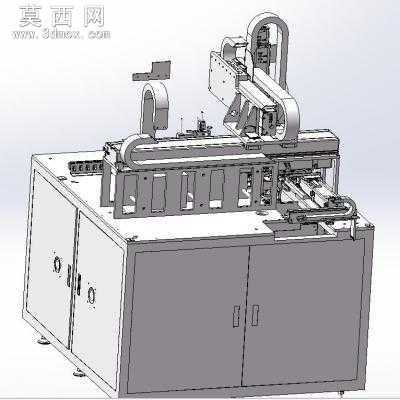 电子产品全自动贴膜机 3D模型