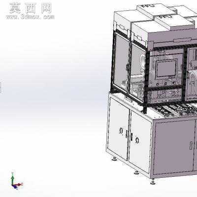 电子产品全自动贴膜机 3D模型