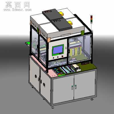 电子产品全自动贴膜机 3D模型