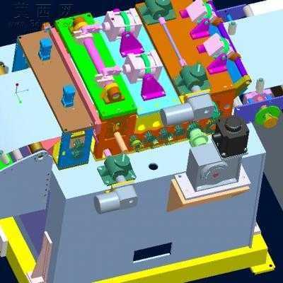 三合一冲床钢带送料机 3D模型