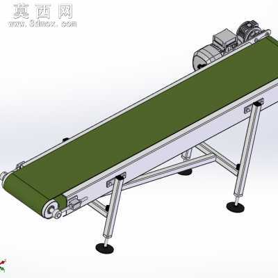 斜坡皮带输送机 3D模型