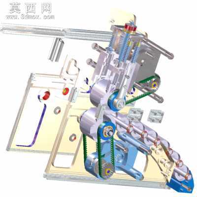 精密辊给料机 3D模型