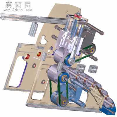 精密辊给料机 3D模型