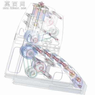 精密辊给料机 3D模型