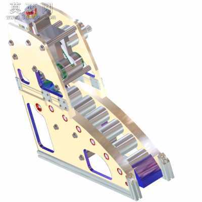 精密辊给料机 3D模型