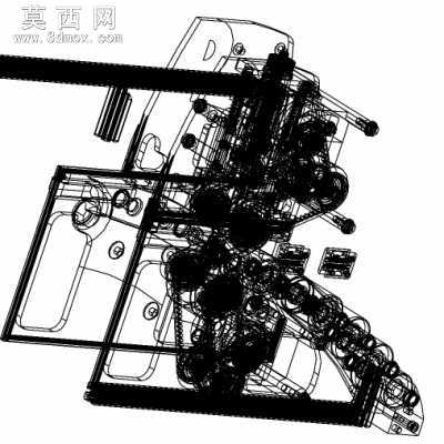 精密辊给料机 3D模型