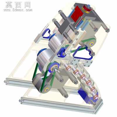 精密辊给料机 3D模型