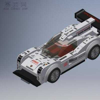 乐高速度冠军赛保时捷919及混合动力917赛车维修 3D模型