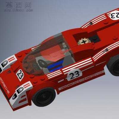 乐高速度冠军赛保时捷919及混合动力917赛车维修 3D模型